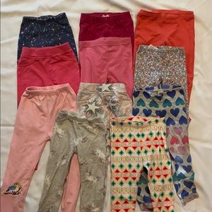 Lot of 11 toddler 3t leggings